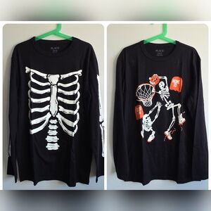 Children's Place Halloween Kids Skeleton Long Sleeve Tee - Halloween XL